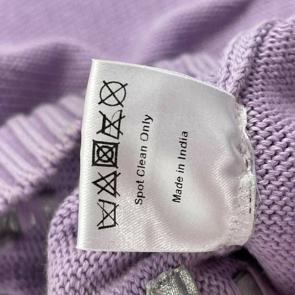 Mary Katrantzou - Crystal Flower Knit Sweater Top - Lilac, Purple, Grey - S - Picture 11 of 13